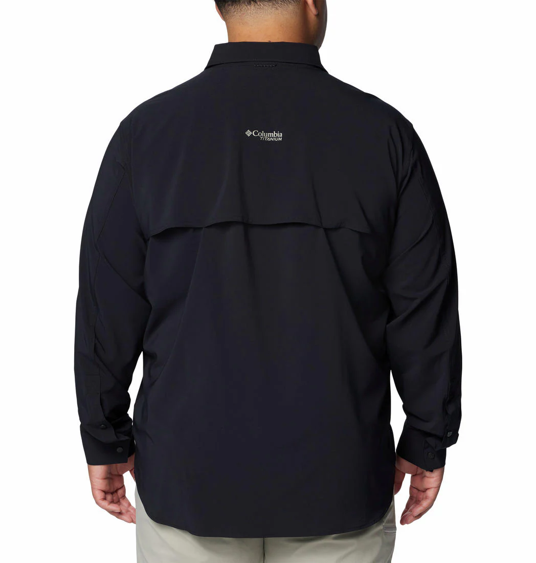 Columbia Men Black Summit Valley Woven LS Shirt (Sun Protection) - Image 2