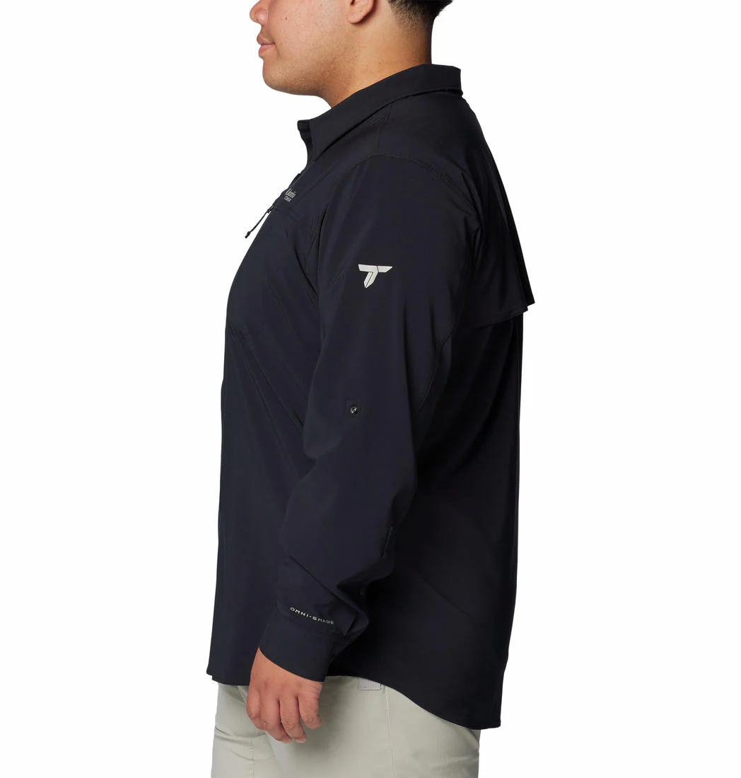 Columbia Men Black Summit Valley Woven LS Shirt (Sun Protection) - Image 4