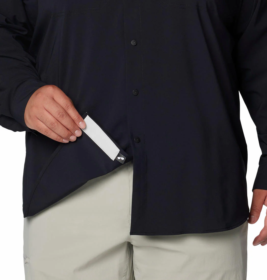 Columbia Men Black Summit Valley Woven LS Shirt (Sun Protection) - Image 8