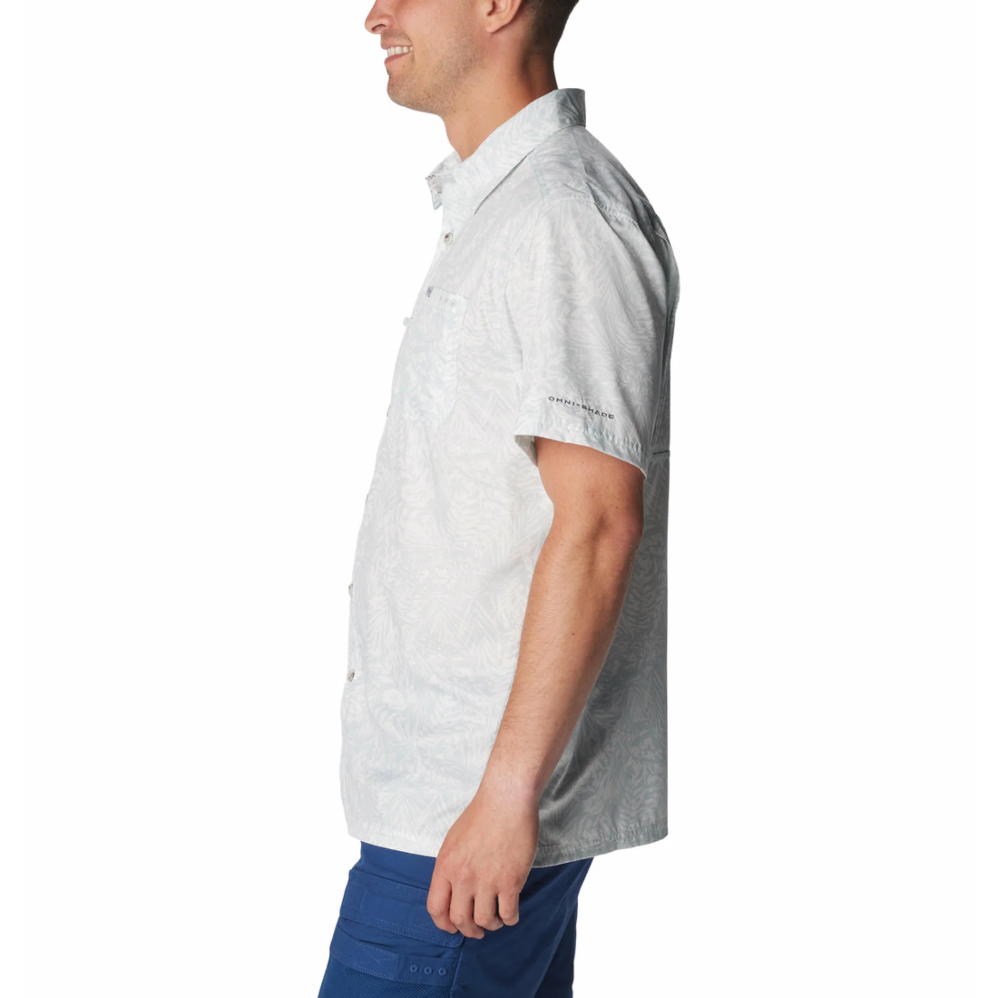 Columbia Men Black Super Slack Tide Camp Shirt (Sun Protection) - Image 3