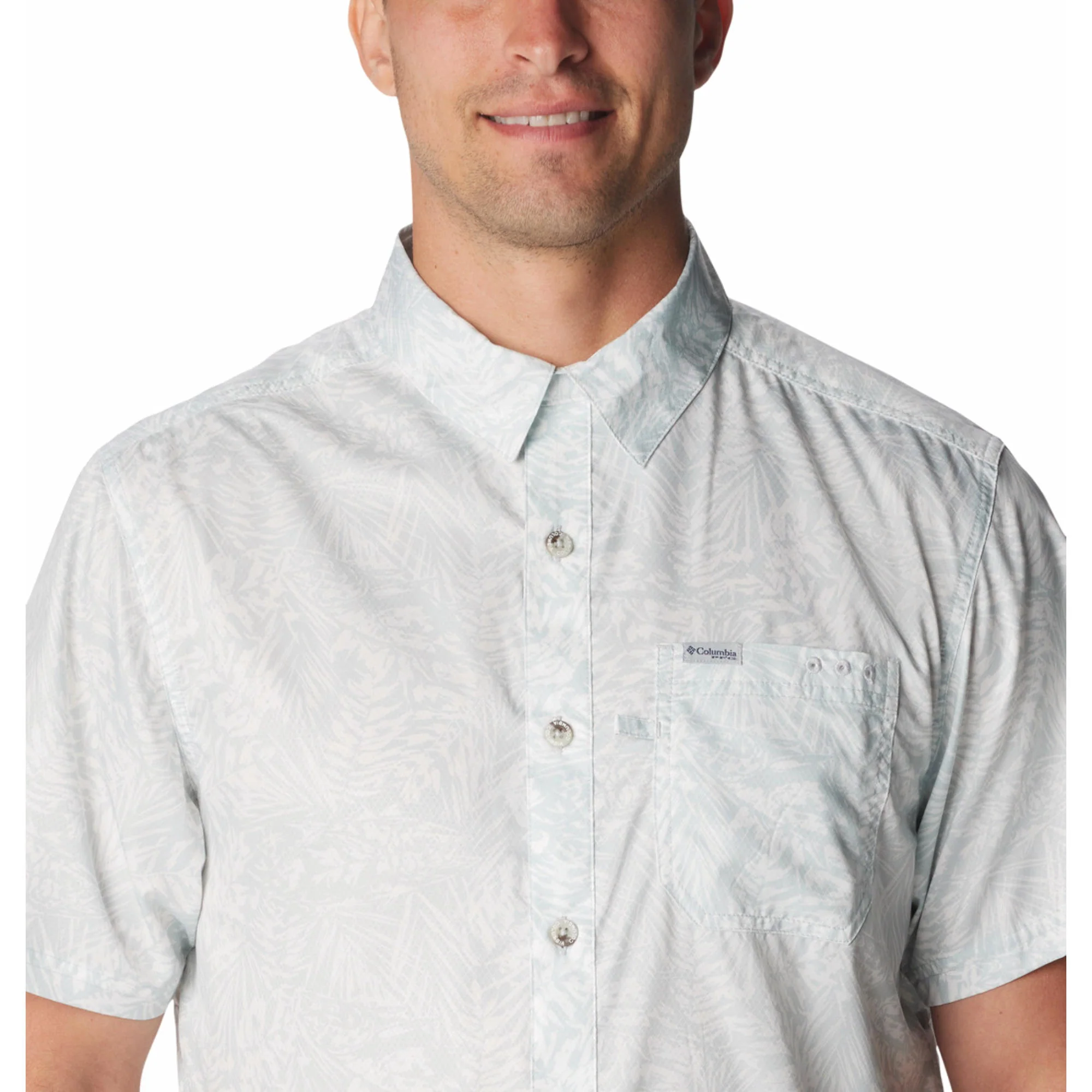 Columbia Men Black Super Slack Tide Camp Shirt (Sun Protection) - Image 4