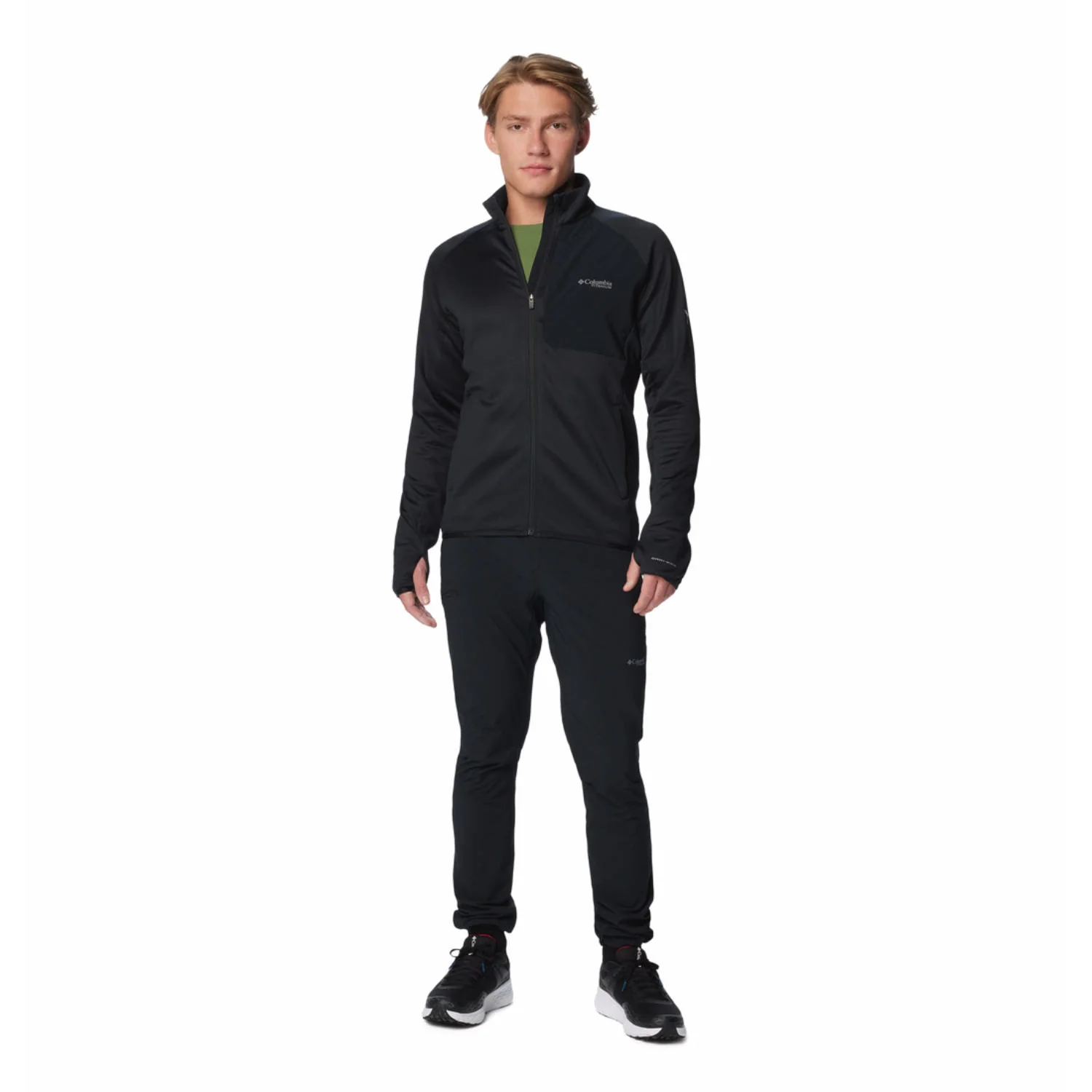 Columbia Men Black Triple Canyon Grid Fleece FZ II - Image 3