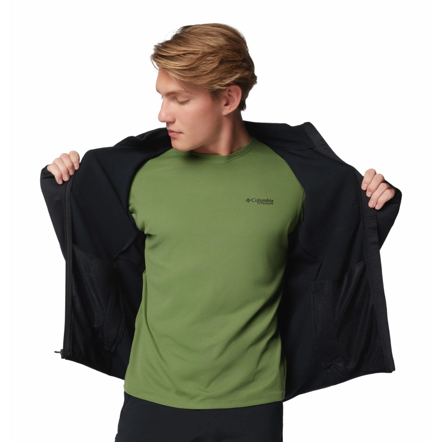 Columbia Men Black Triple Canyon Grid Fleece FZ II - Image 7