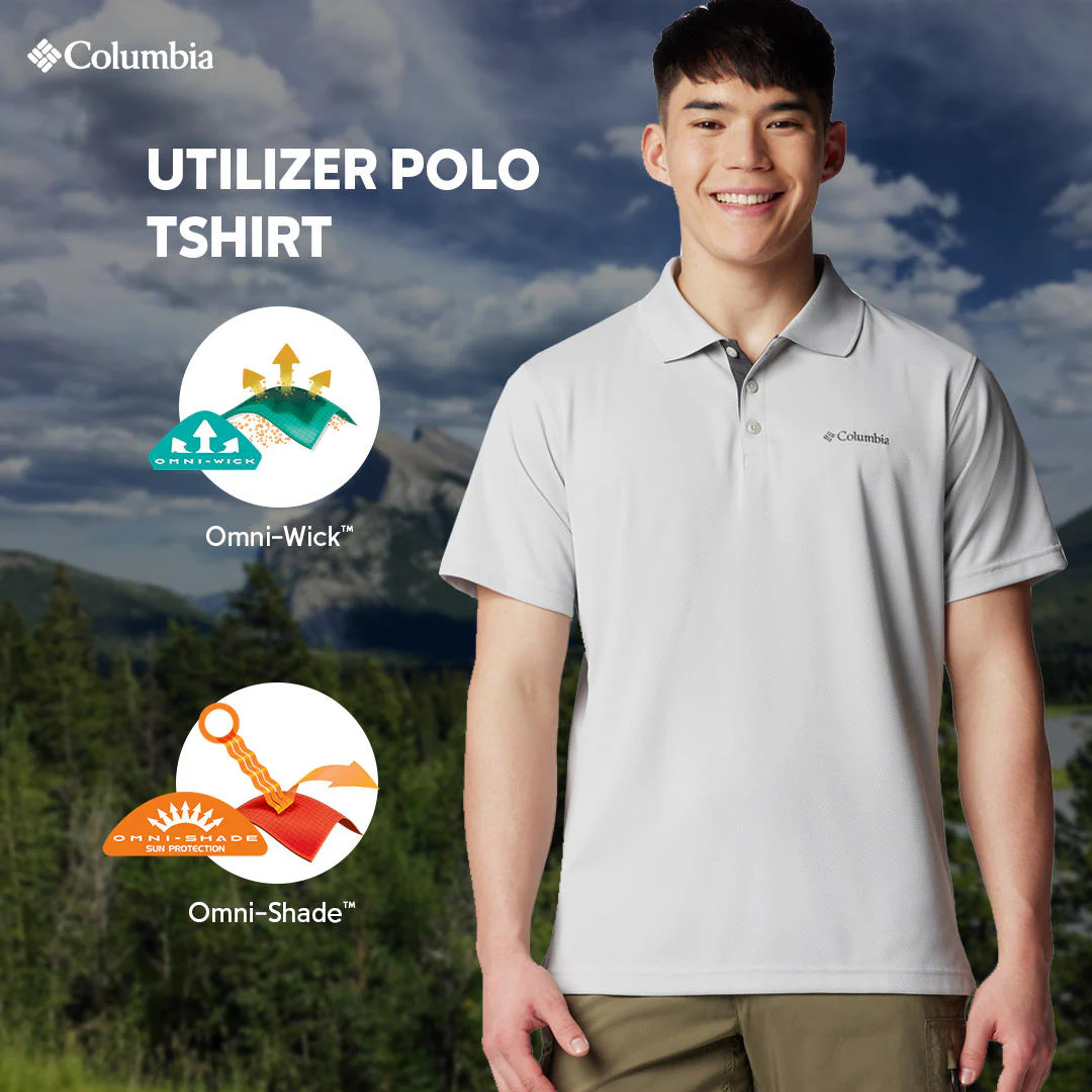 Columbia Men Black Utilizer Polo (Sun Protection) - Image 2