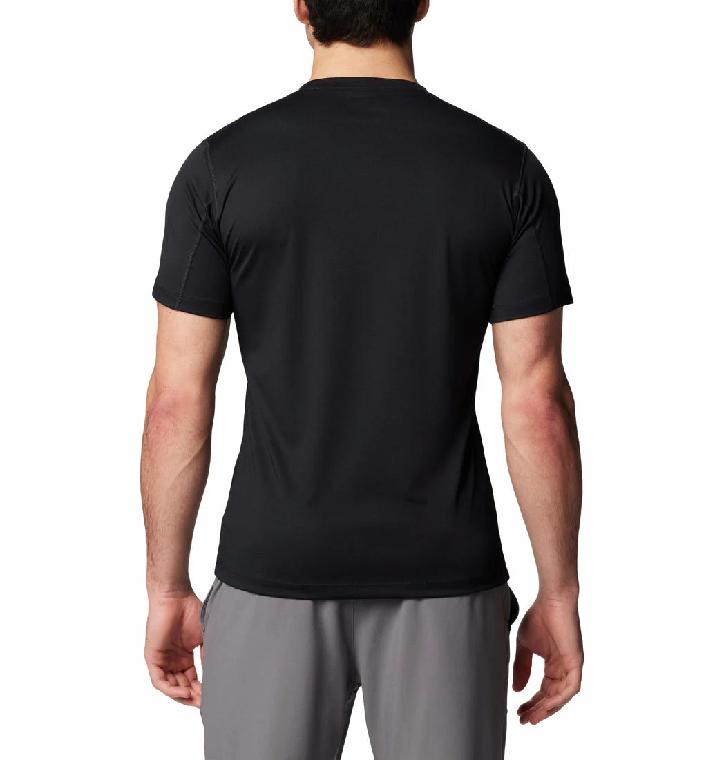 Columbia Men Black Zero Rules Short Sleeve Graphic Shirt - Image 2