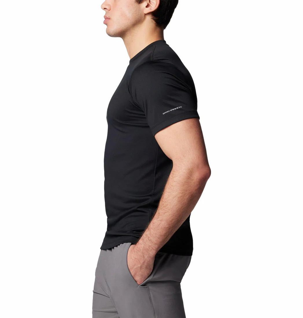 Columbia Men Black Zero Rules Short Sleeve Graphic Shirt - Image 4