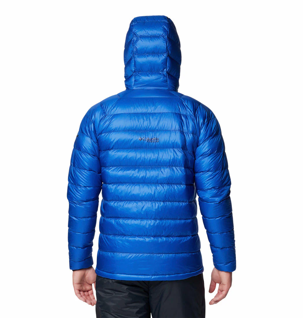 Columbia Men Blue Arctic Crest Down Hooded Jacket - Image 2