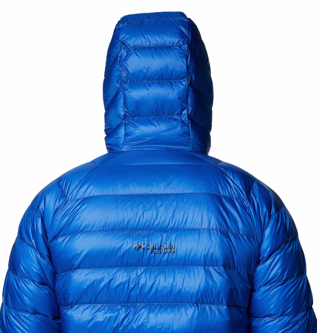 Columbia Men Blue Arctic Crest Down Hooded Jacket - Image 8