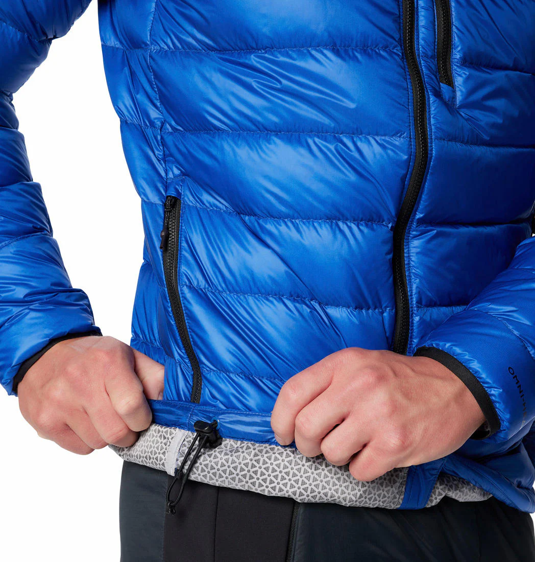 Columbia Men Blue Arctic Crest Down Hooded Jacket - Image 9