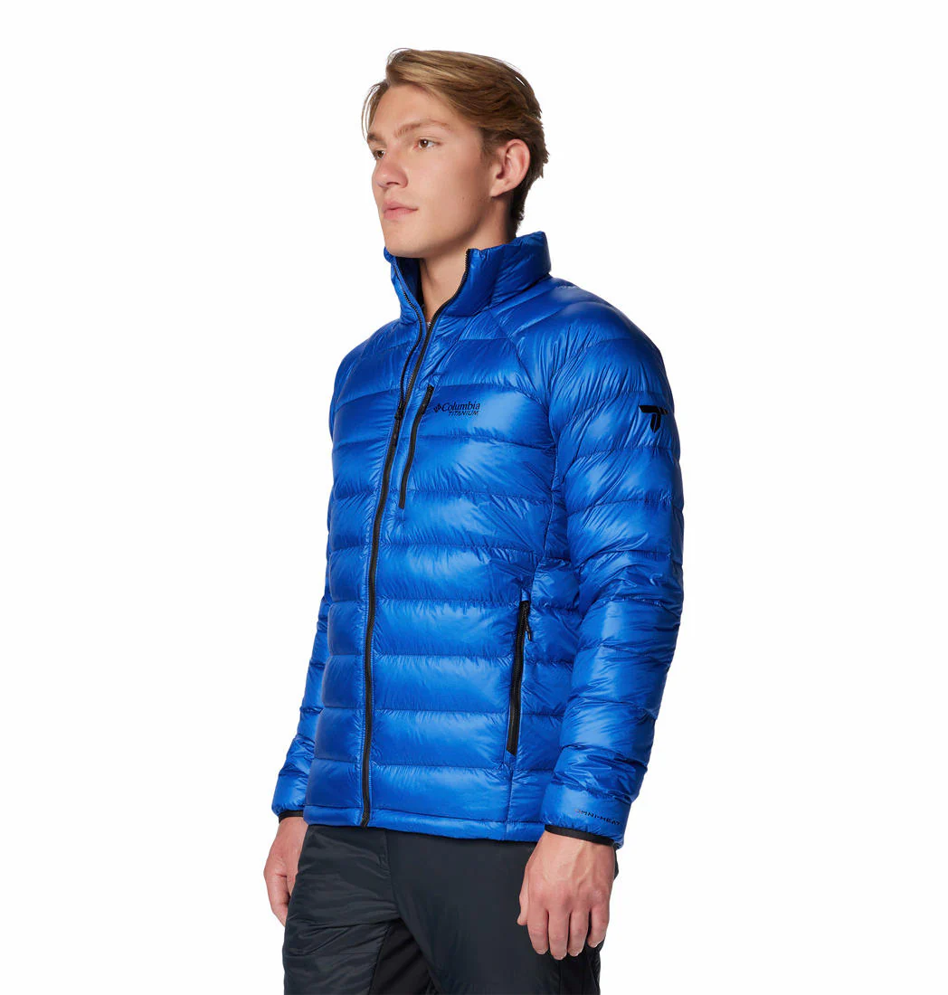 Columbia Men Blue Arctic Crest Down Jacket - Image 3