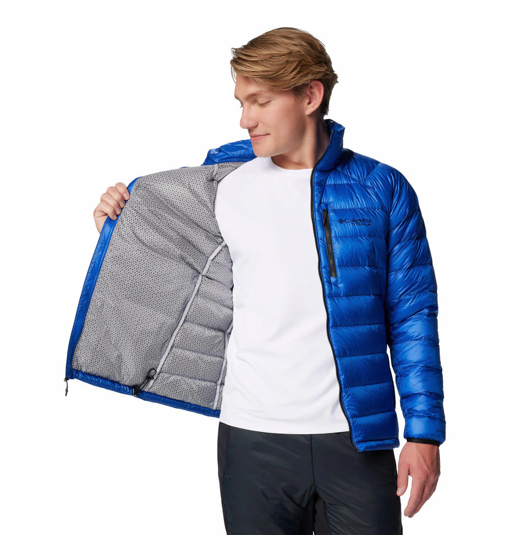Columbia Men Blue Arctic Crest Down Jacket - Image 8