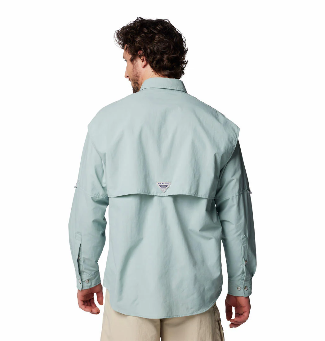 Columbia Men Blue Bahama II L/S Shirt (Sun Protection) - Image 2
