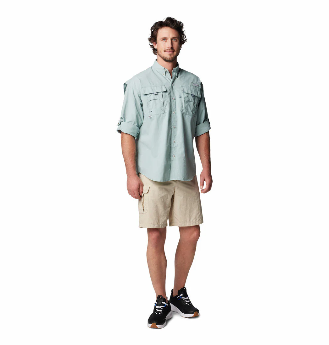 Columbia Men Blue Bahama II L/S Shirt (Sun Protection) - Image 4