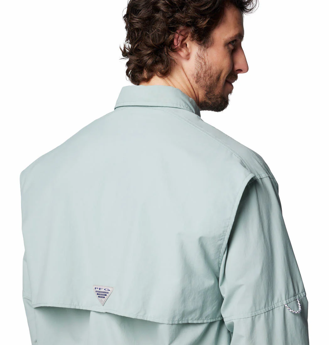 Columbia Men Blue Bahama II L/S Shirt (Sun Protection) - Image 6