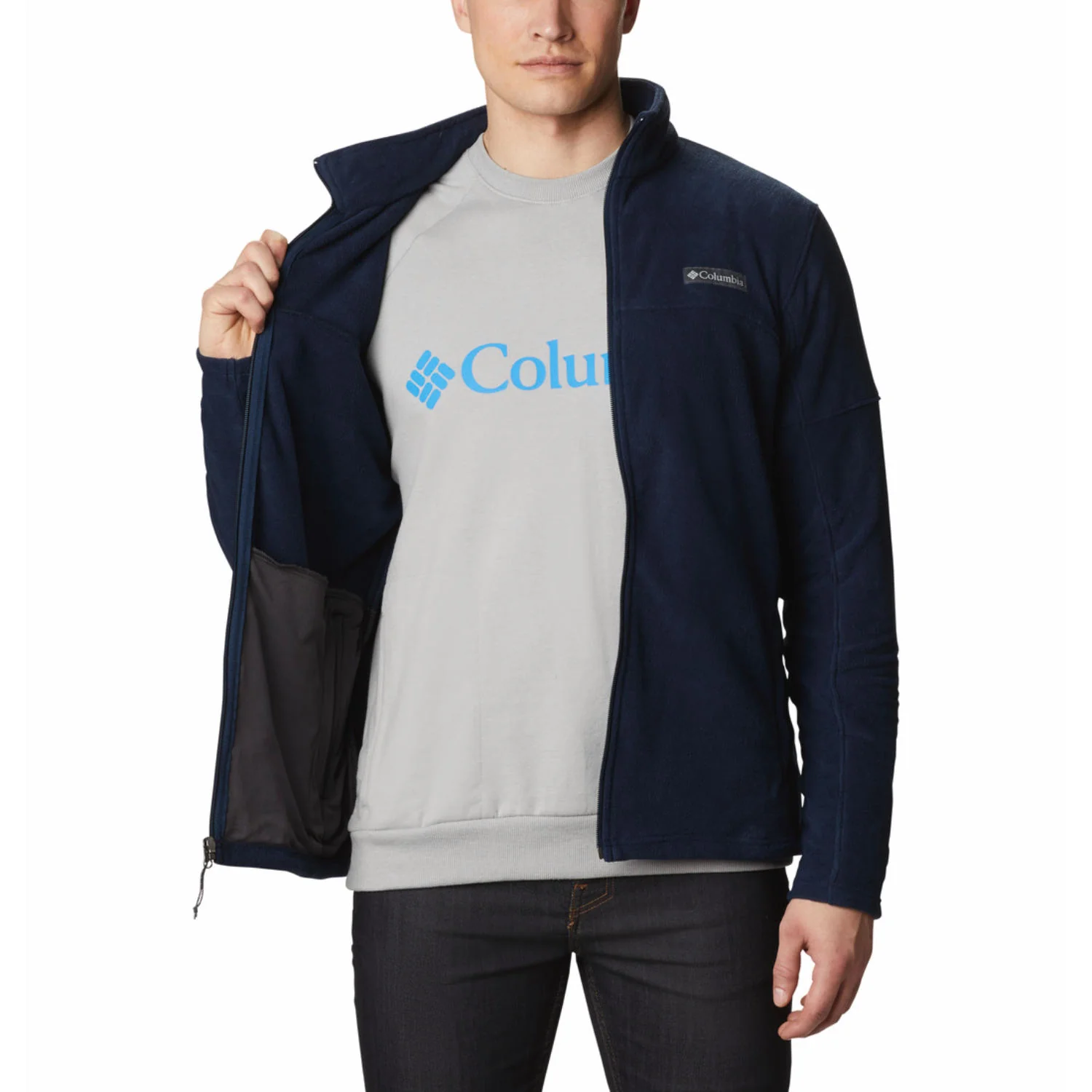 Columbia Men Blue Basin Trail III Full Zip - Image 4