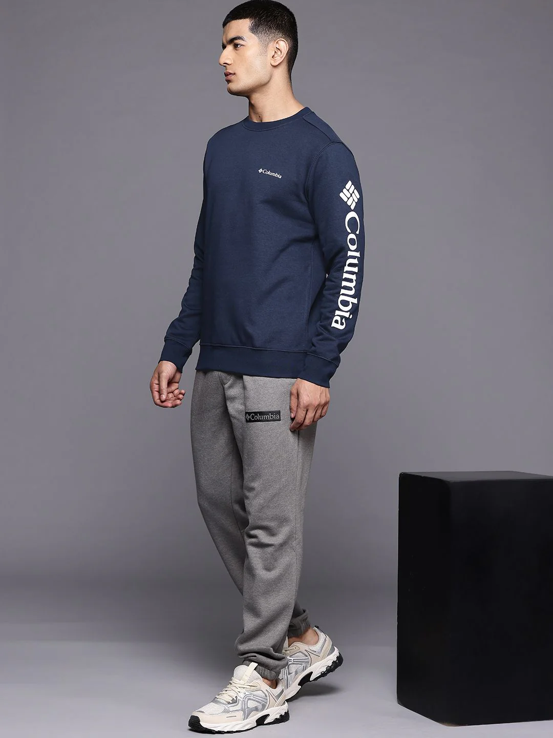 Columbia Men Blue Beaumount Crew - Image 5