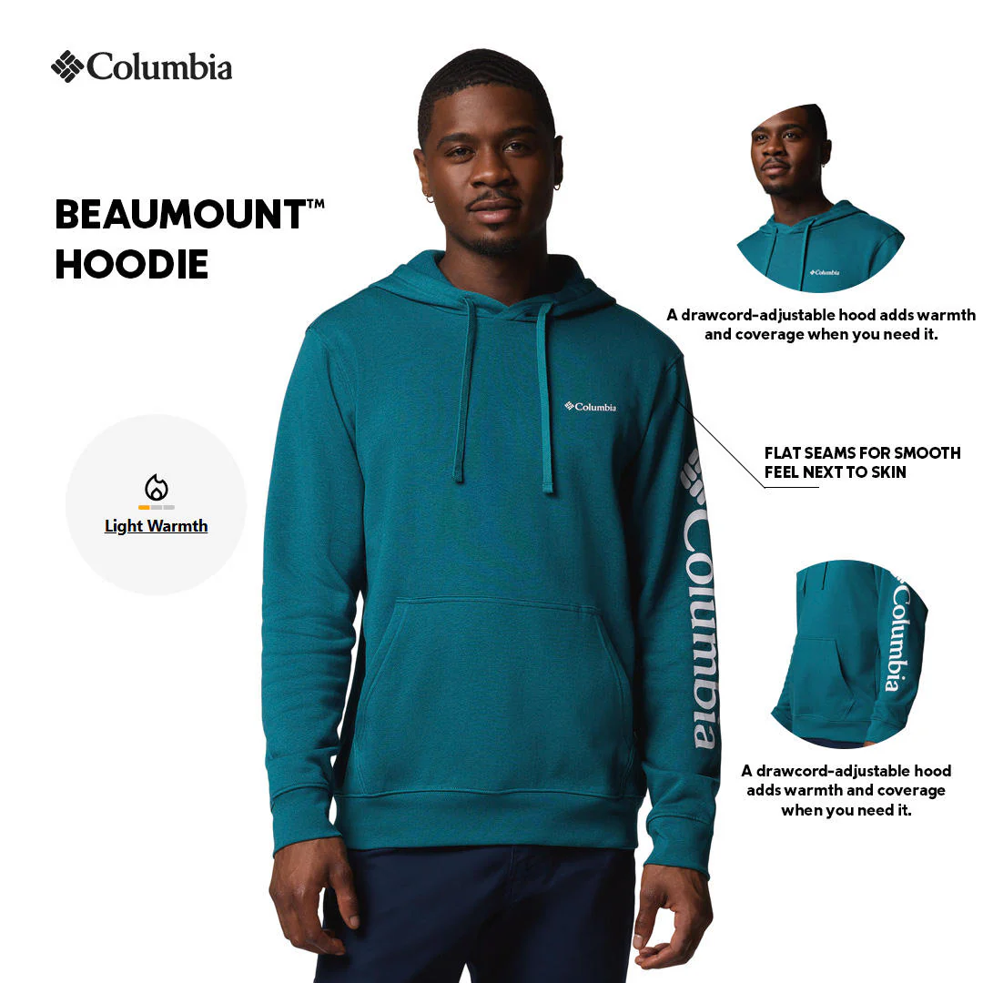 Columbia Men Blue Beaumount Hoodie - Image 2