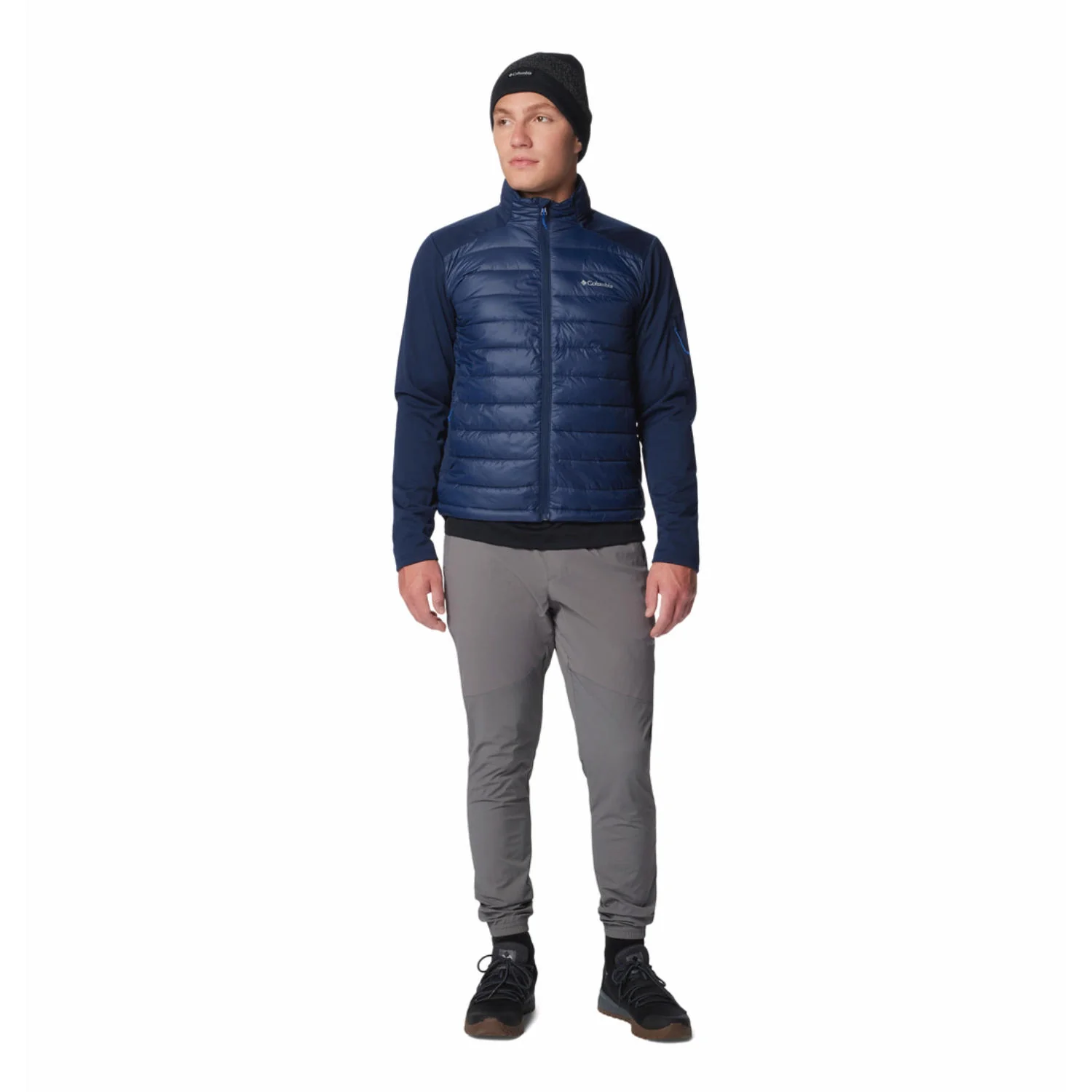 Columbia Men Blue Columbia Tech Hybrid Softshell - Image 3