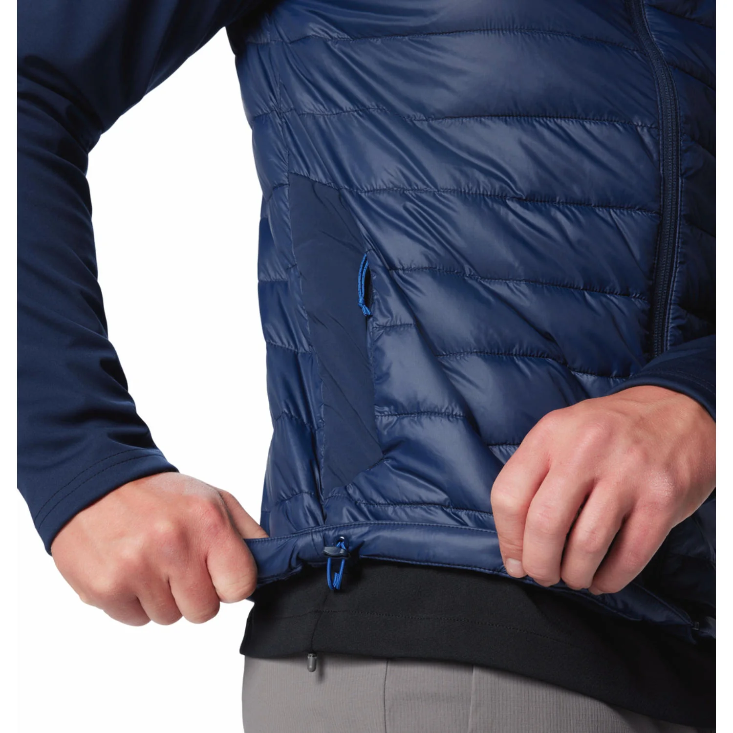 Columbia Men Blue Columbia Tech Hybrid Softshell - Image 7