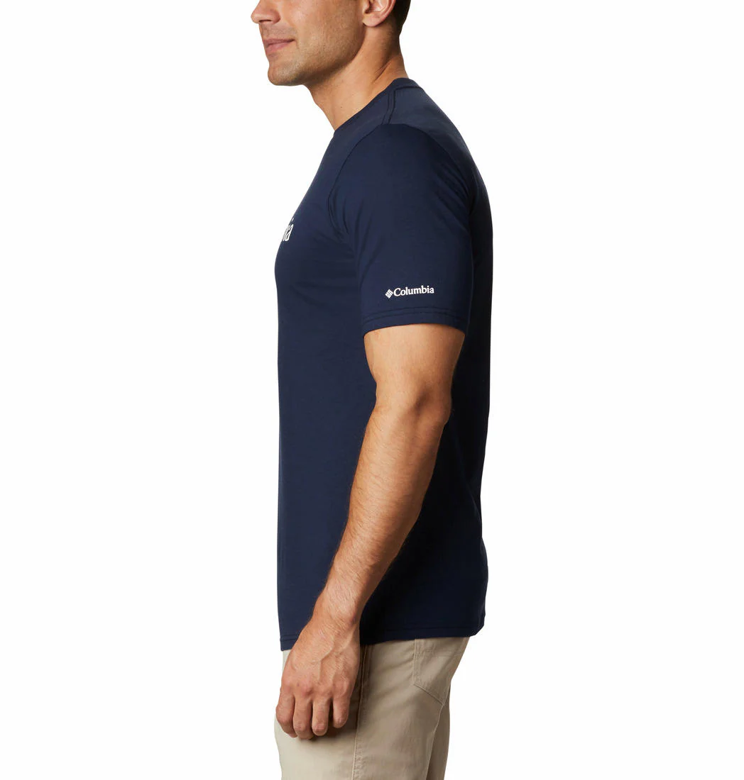 Columbia Men Blue CSC Basic Logo Short Sleeve - Image 3