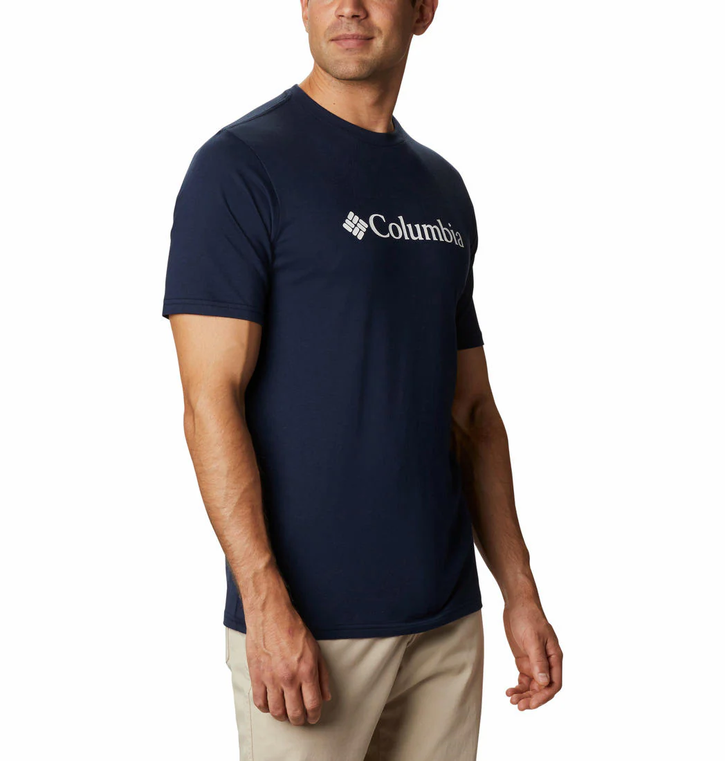 Columbia Men Blue CSC Basic Logo Short Sleeve - Image 4