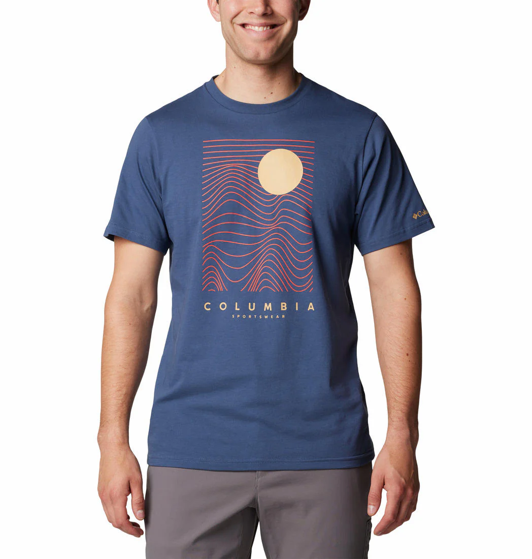 Columbia Men Blue CSC Seasonal Logo Tee