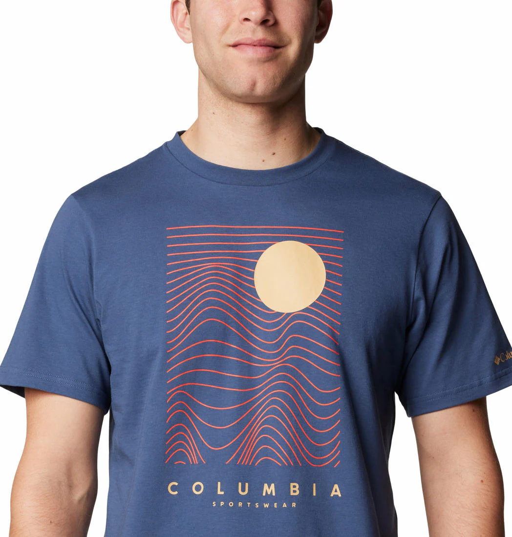 Columbia Men Blue CSC Seasonal Logo Tee - Image 3