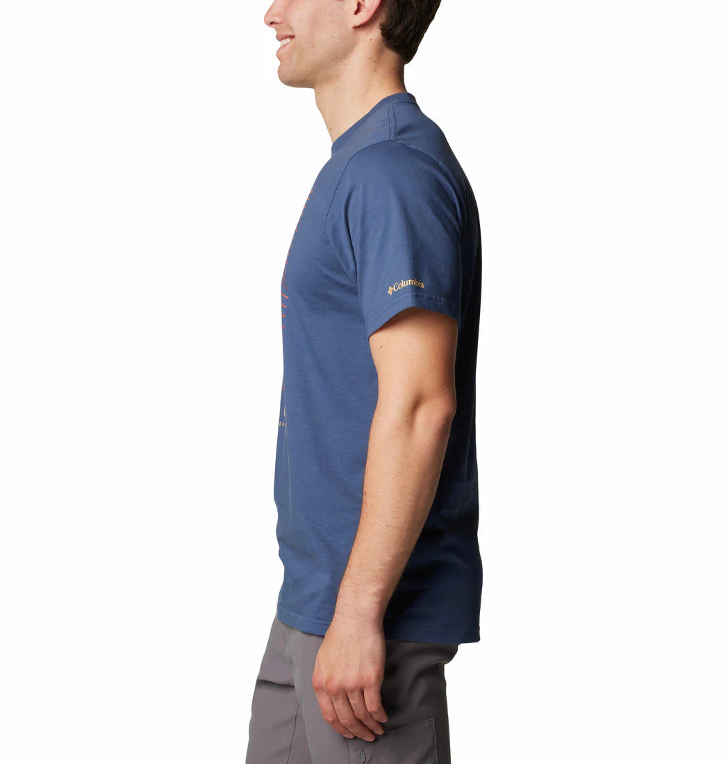 Columbia Men Blue CSC Seasonal Logo Tee - Image 4