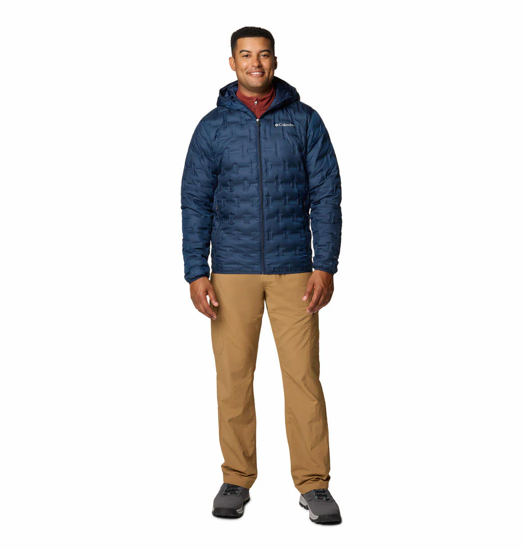Columbia Men Blue Delta Ridge II Down Hooded Jacket - Image 4