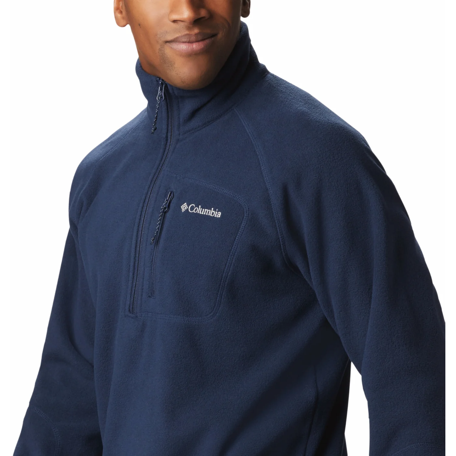 Columbia Men Blue Fast Trek III Half Zip Fleece - Image 4