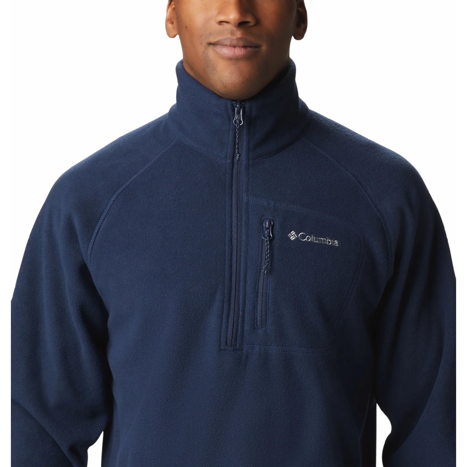 Columbia Men Blue Fast Trek III Half Zip Fleece - Image 5