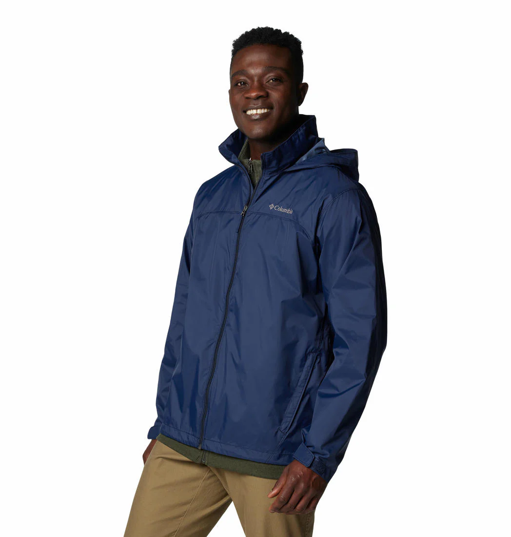 Columbia Men Blue Glennaker Lake II Rain Jacket - Image 3