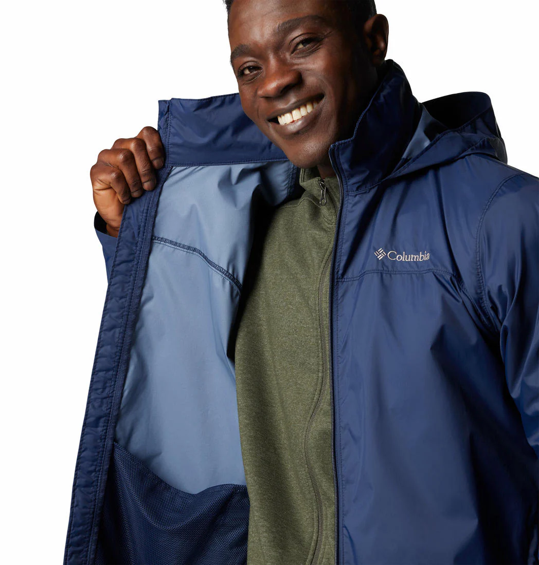 Columbia Men Blue Glennaker Lake II Rain Jacket - Image 7