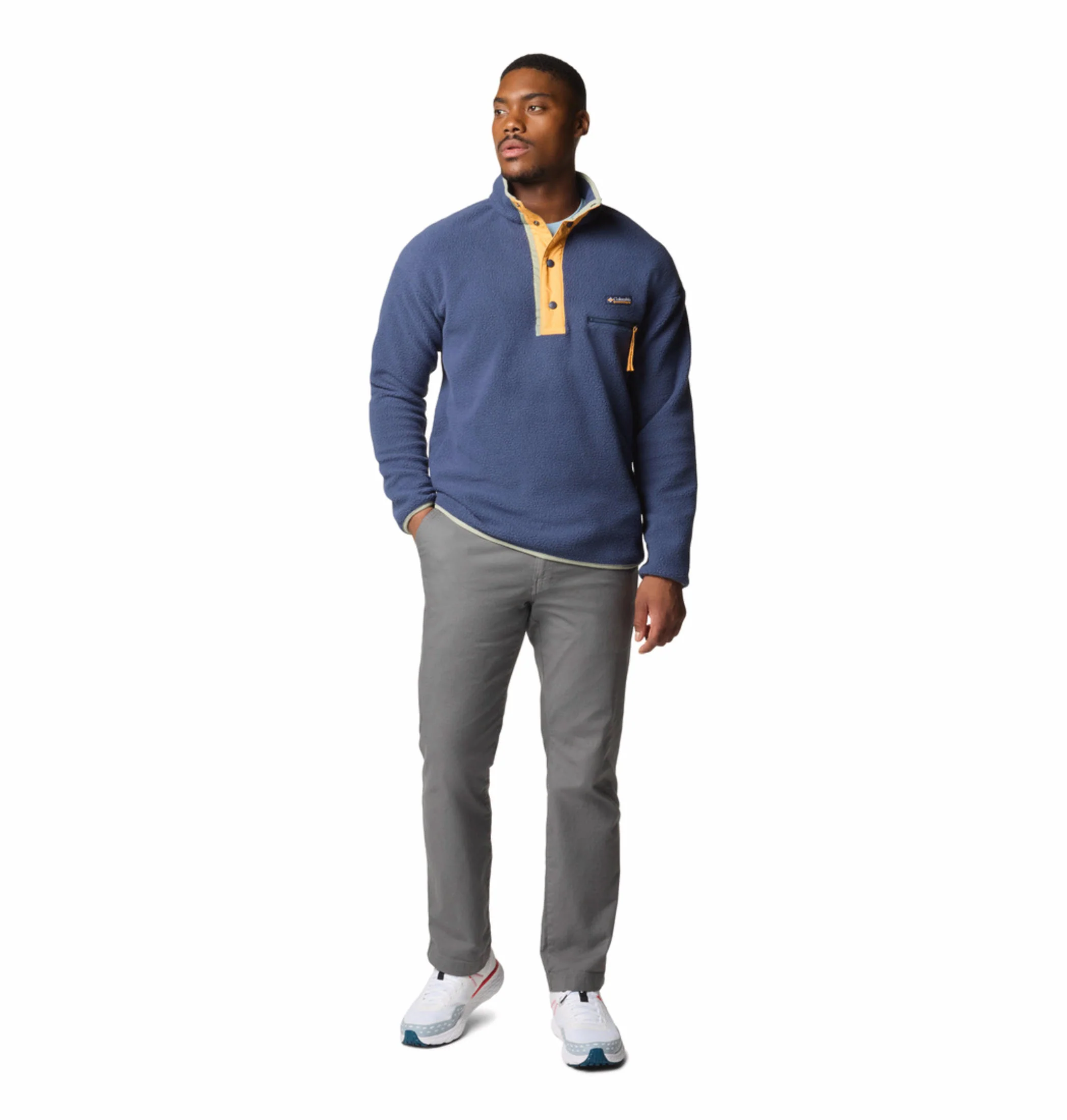 Columbia Men Navy Blue Helvetia II Half Snap Fleece - Image 6