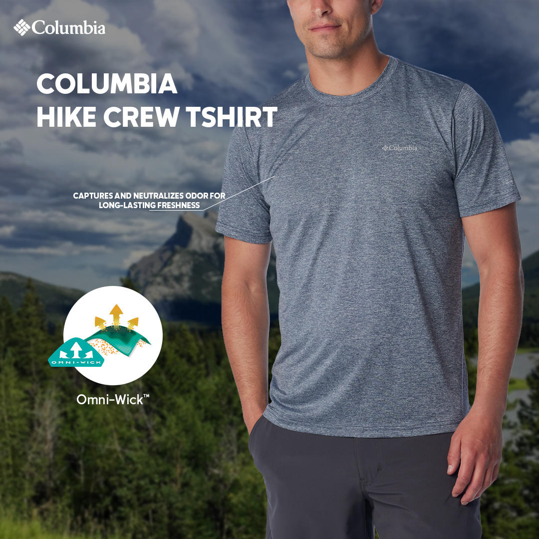 Columbia Men Blue Columbia Hike Crew - Image 2