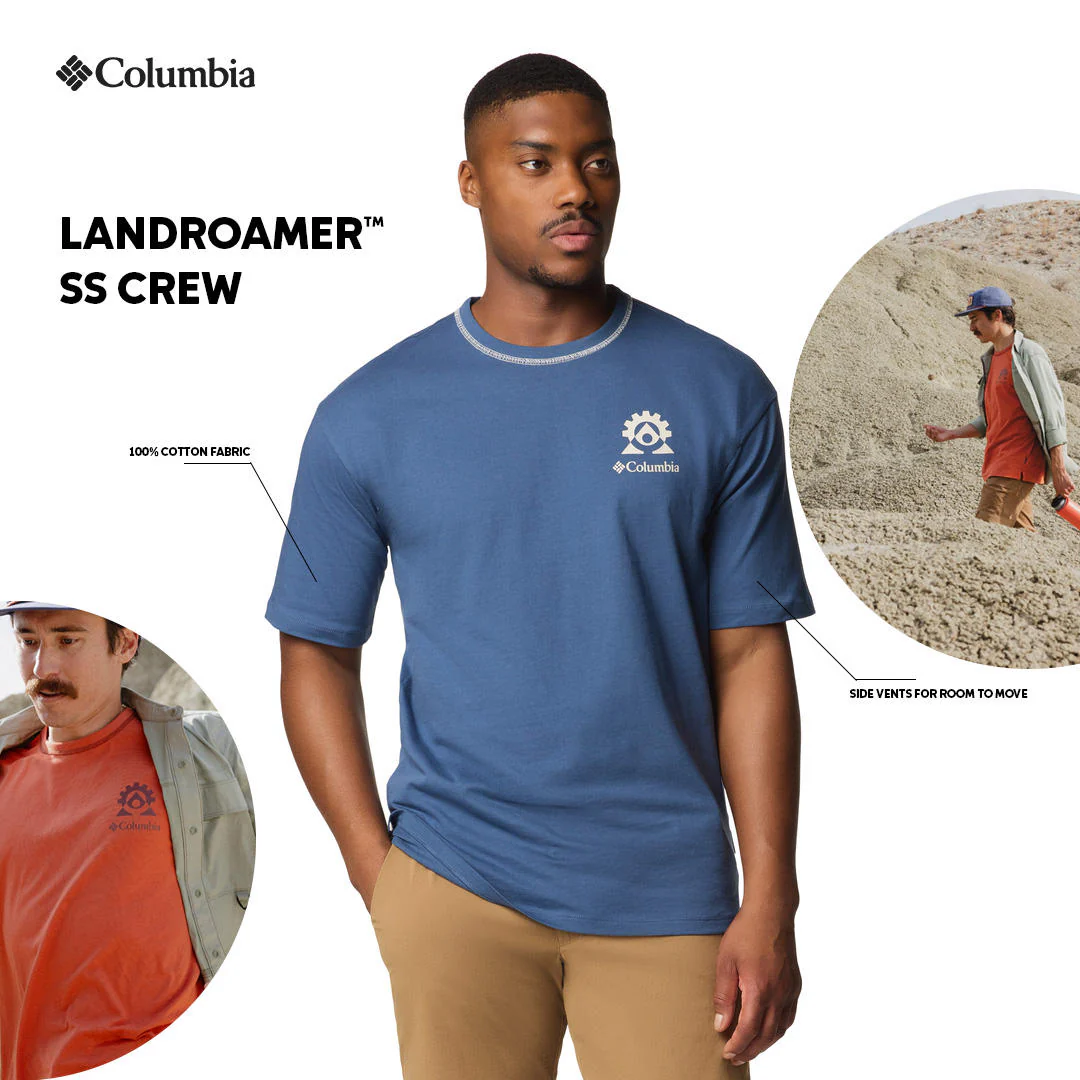 Columbia Men Blue Landroamer SS Crew - Image 2