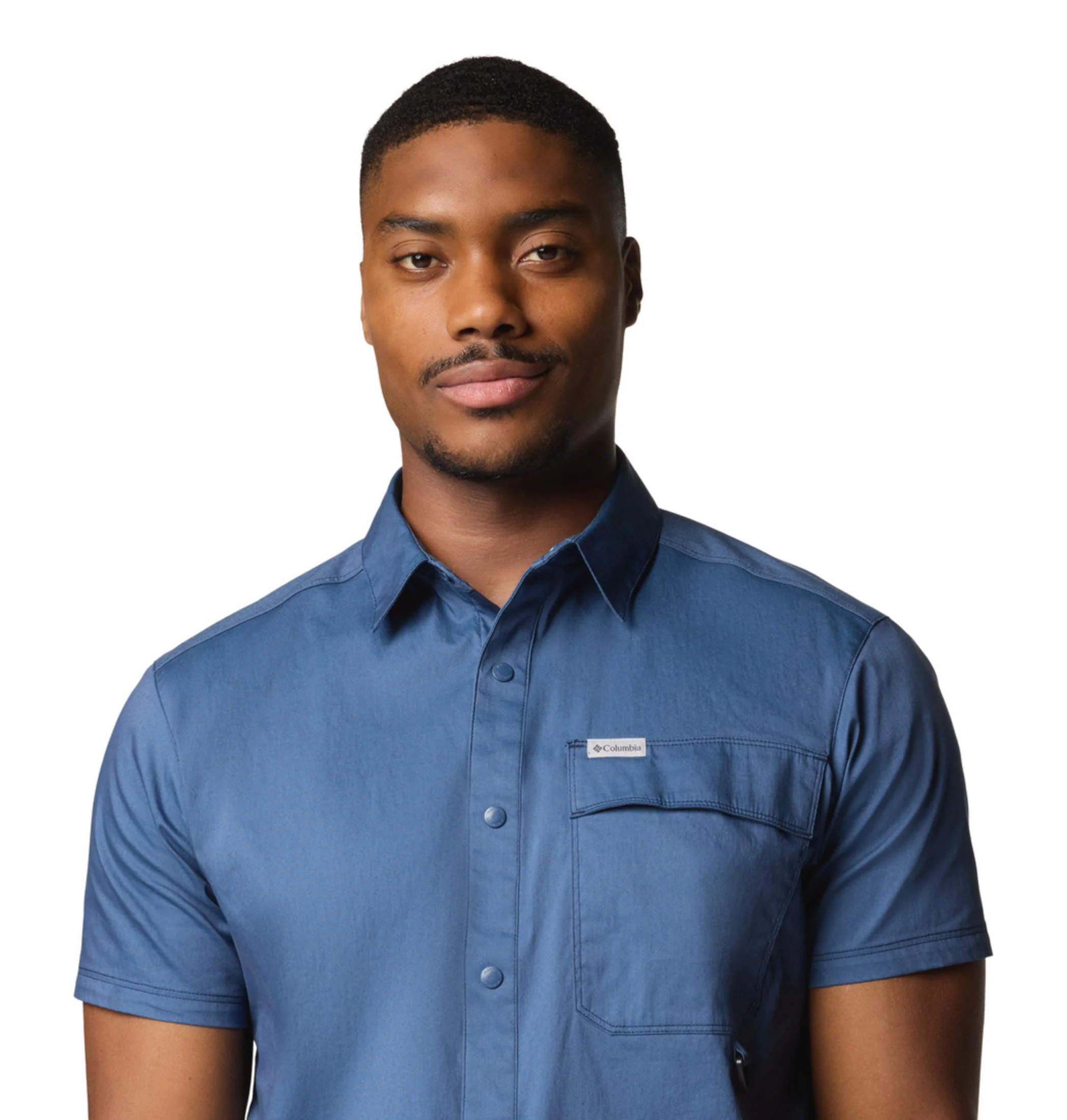 Columbia Men Blue Landroamer Twill SS Shirt - Image 7