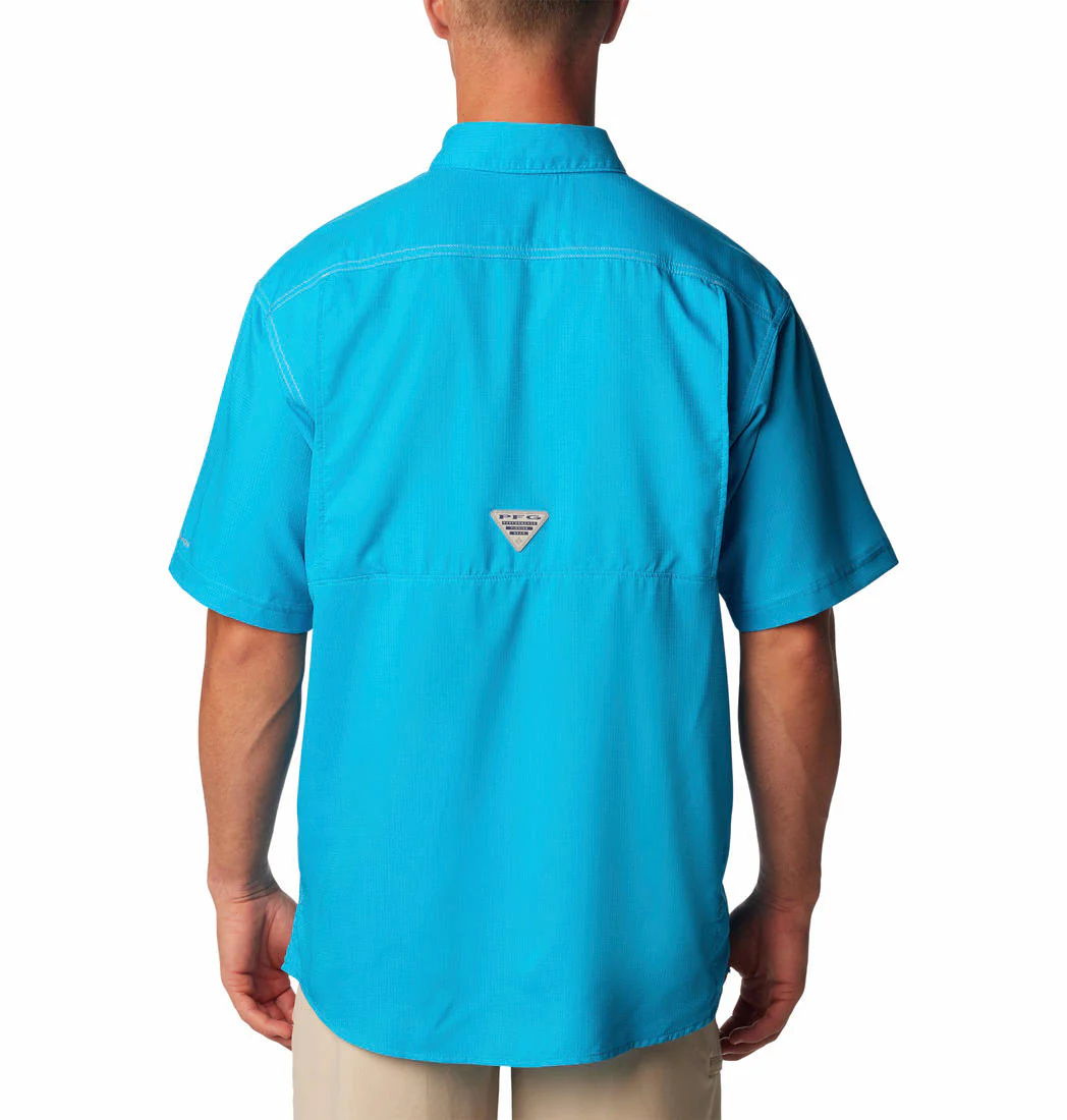 Columbia Men Blue Low Drag Offshore SS Shirt (Sun Protection) - Image 2