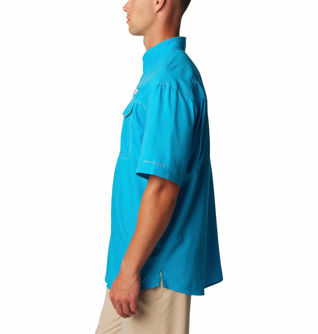 Columbia Men Blue Low Drag Offshore SS Shirt (Sun Protection) - Image 4