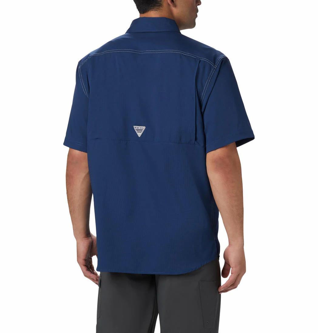 Columbia Men Blue Low Drag Offshore SS Shirt (Sun Protection) - Image 2