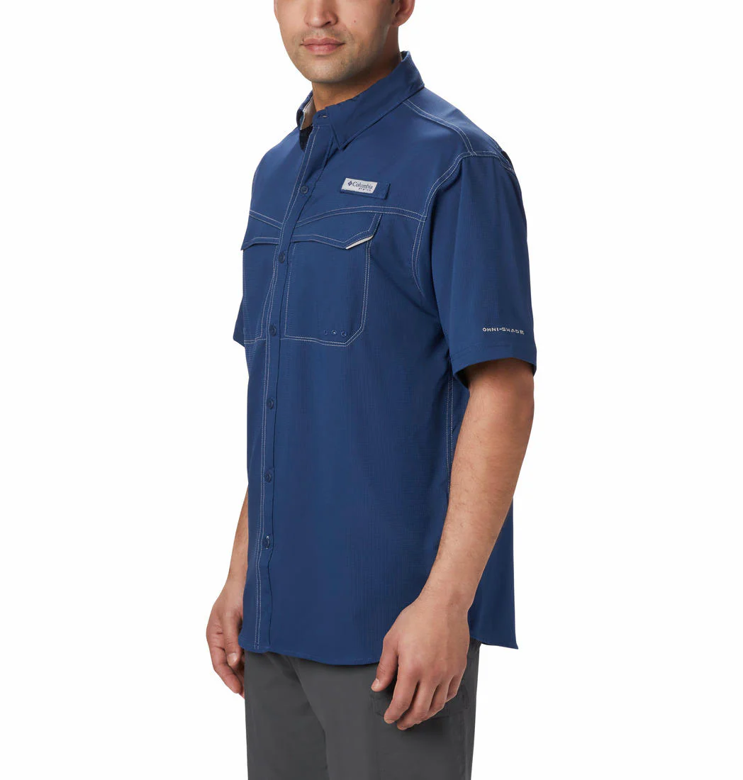 Columbia Men Blue Low Drag Offshore SS Shirt (Sun Protection) - Image 3