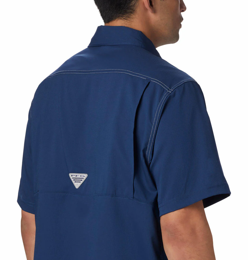 Columbia Men Blue Low Drag Offshore SS Shirt (Sun Protection) - Image 5