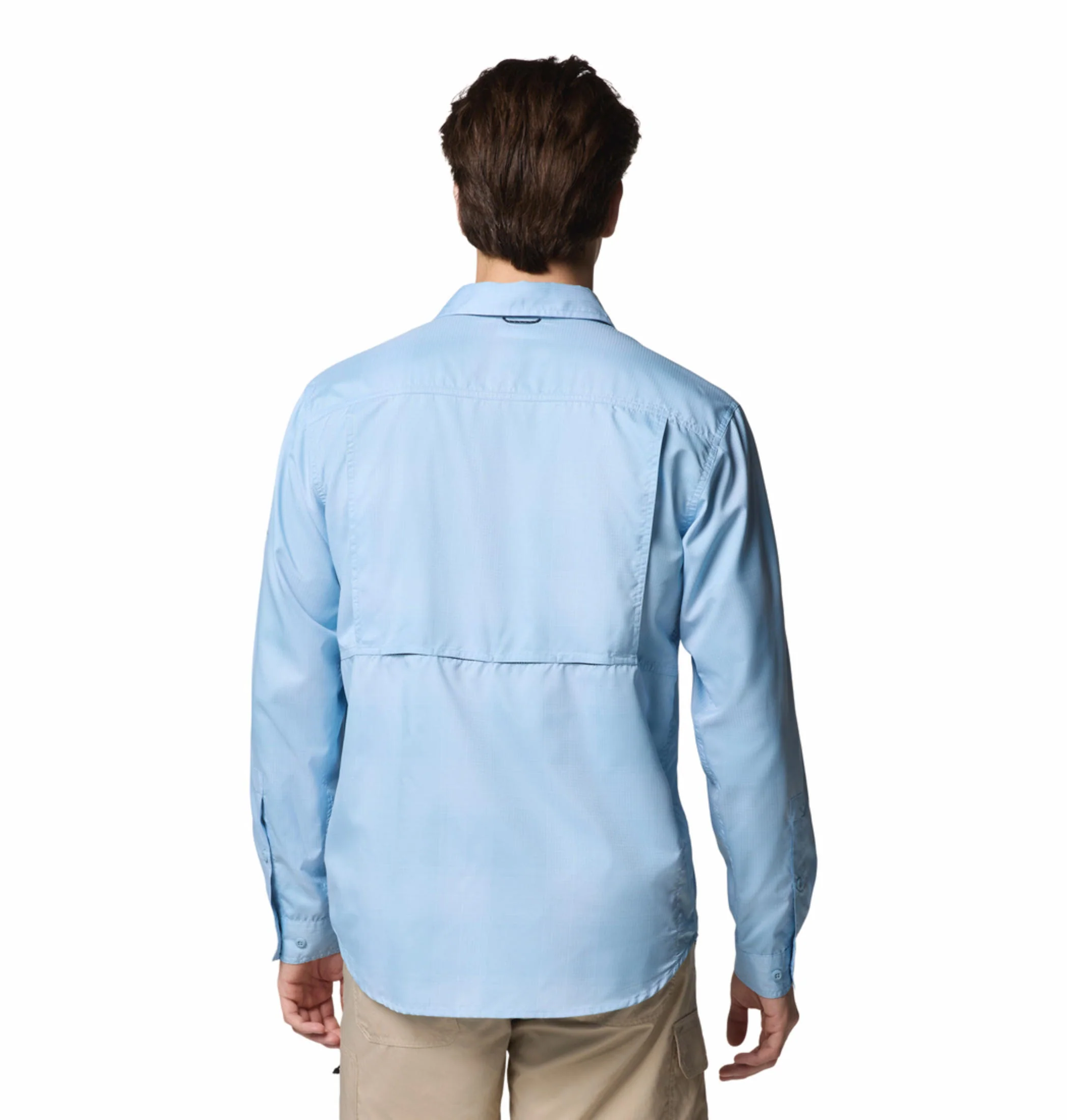 Columbia Men Blue Silver Ridge Utility Lite Plaid LS (Sun Protection) - Image 5