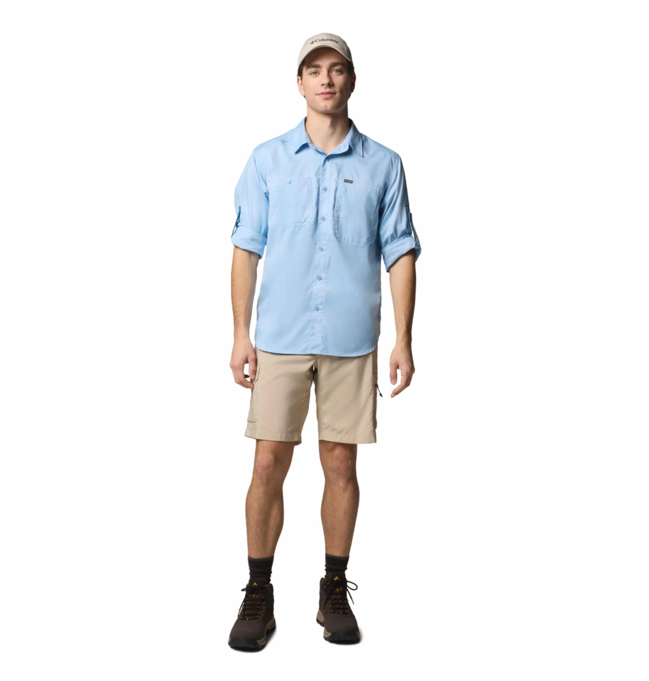 Columbia Men Blue Silver Ridge Utility Lite Plaid LS (Sun Protection) - Image 6