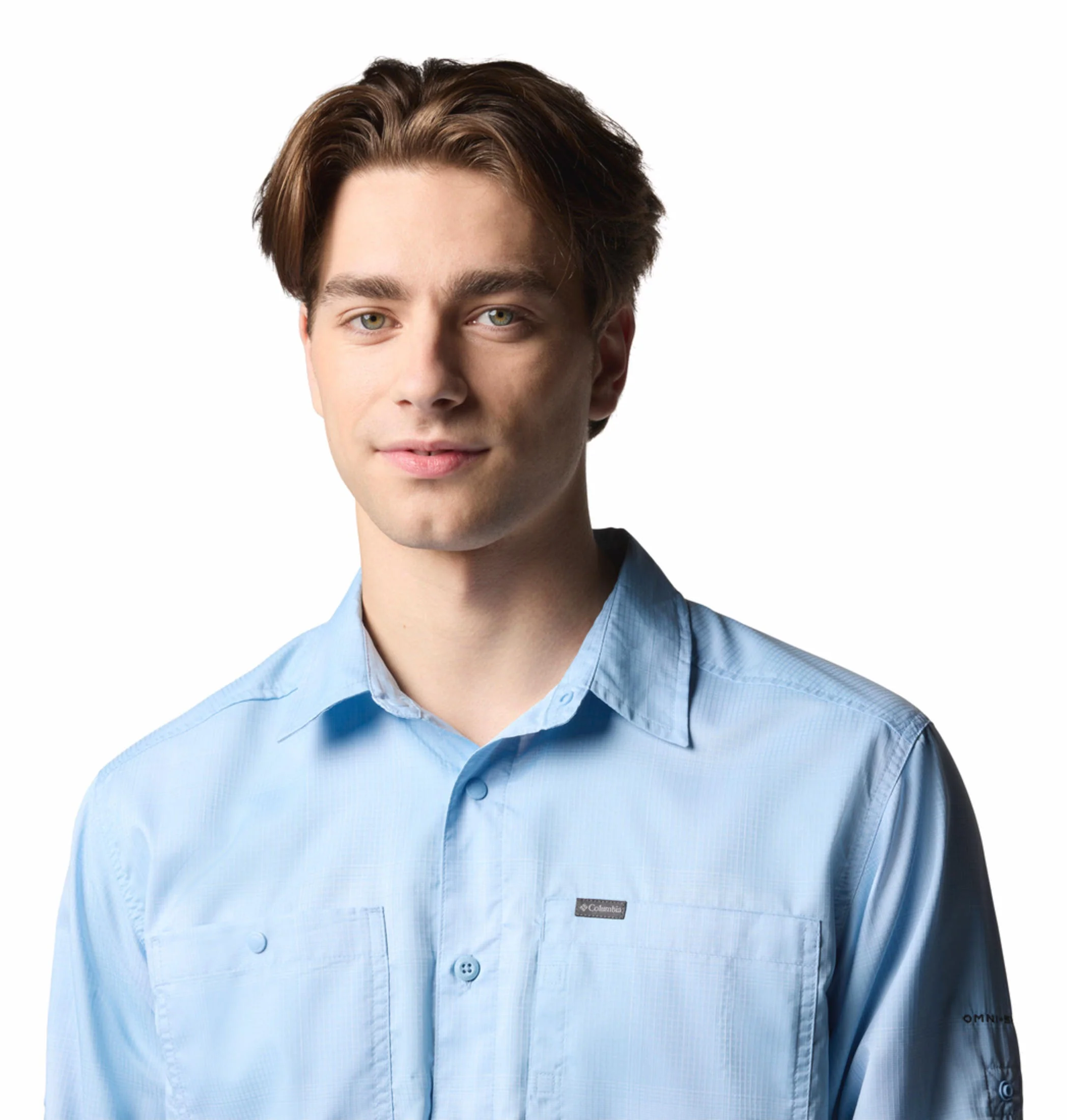 Columbia Men Blue Silver Ridge Utility Lite Plaid LS (Sun Protection) - Image 7