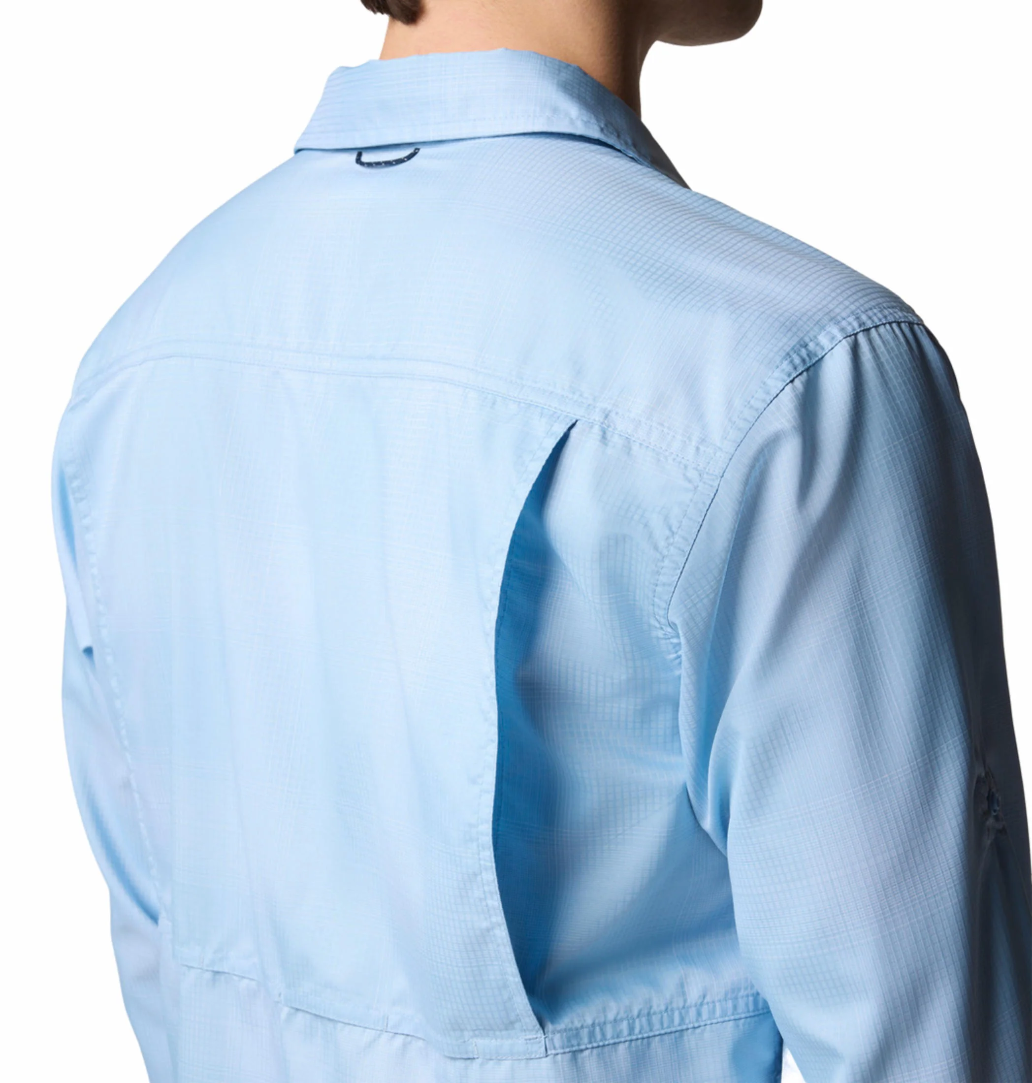 Columbia Men Blue Silver Ridge Utility Lite Plaid LS (Sun Protection) - Image 8