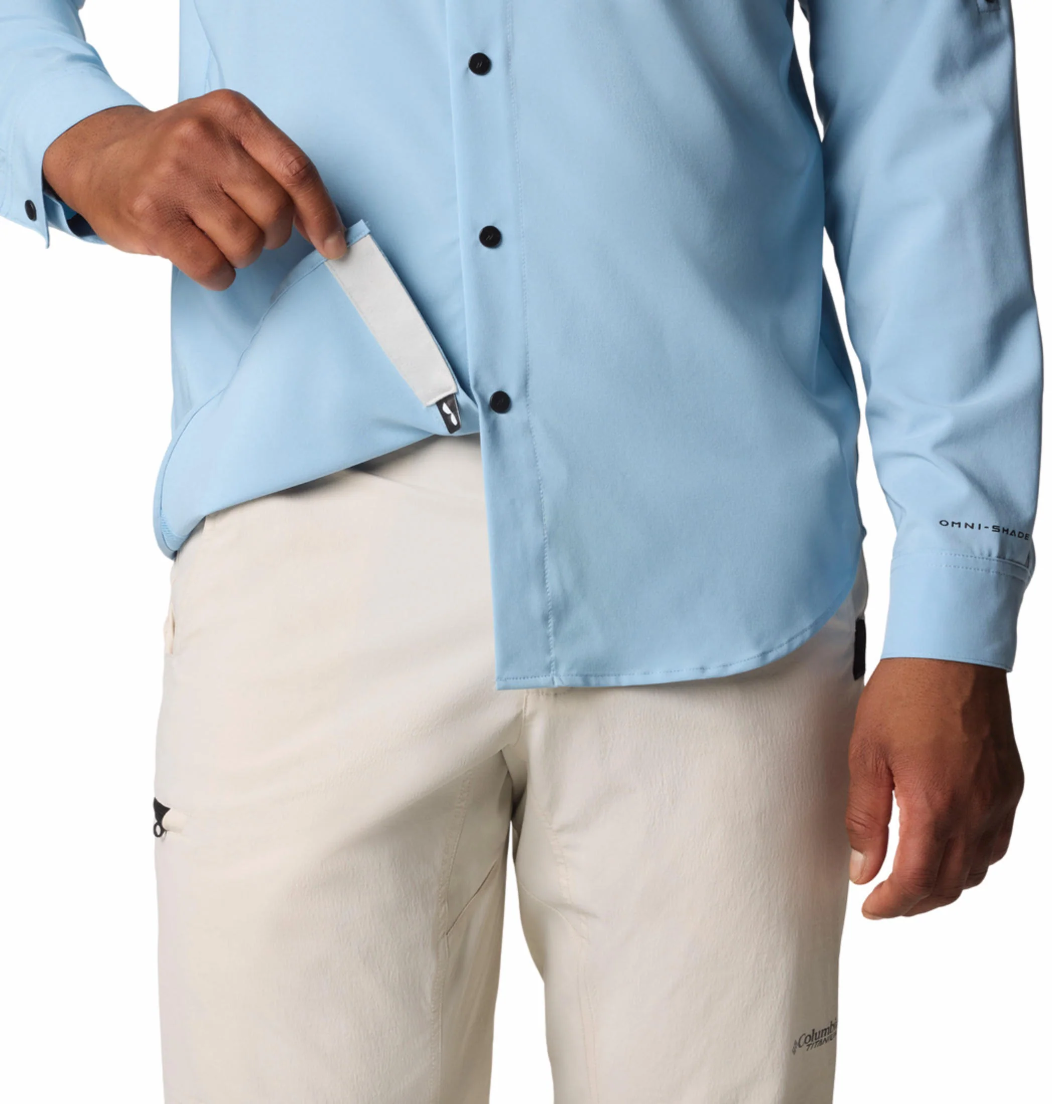 Columbia Men Blue Summit Valley Woven LS Shirt (Sun Protection) - Image 10