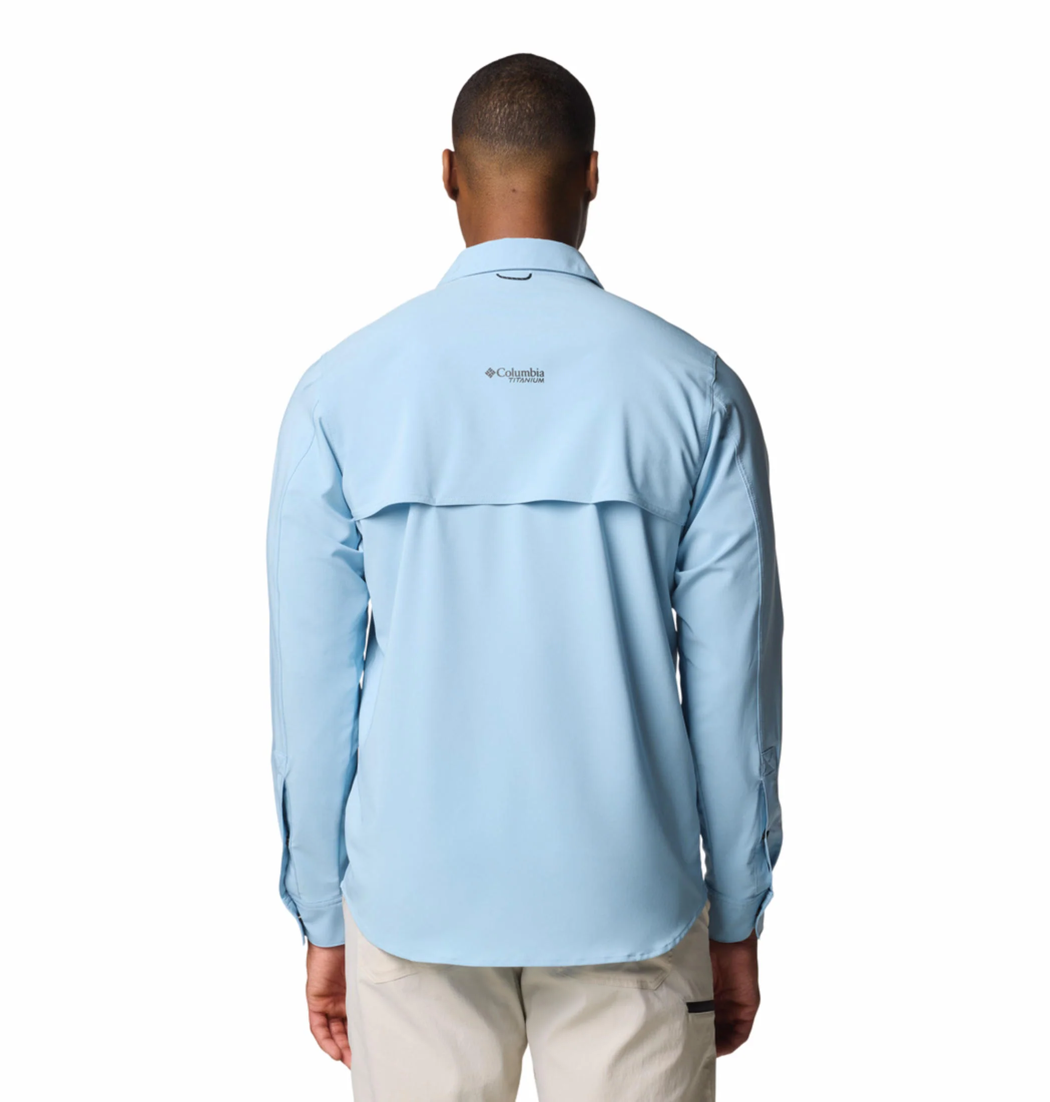 Columbia Men Blue Summit Valley Woven LS Shirt (Sun Protection) - Image 5