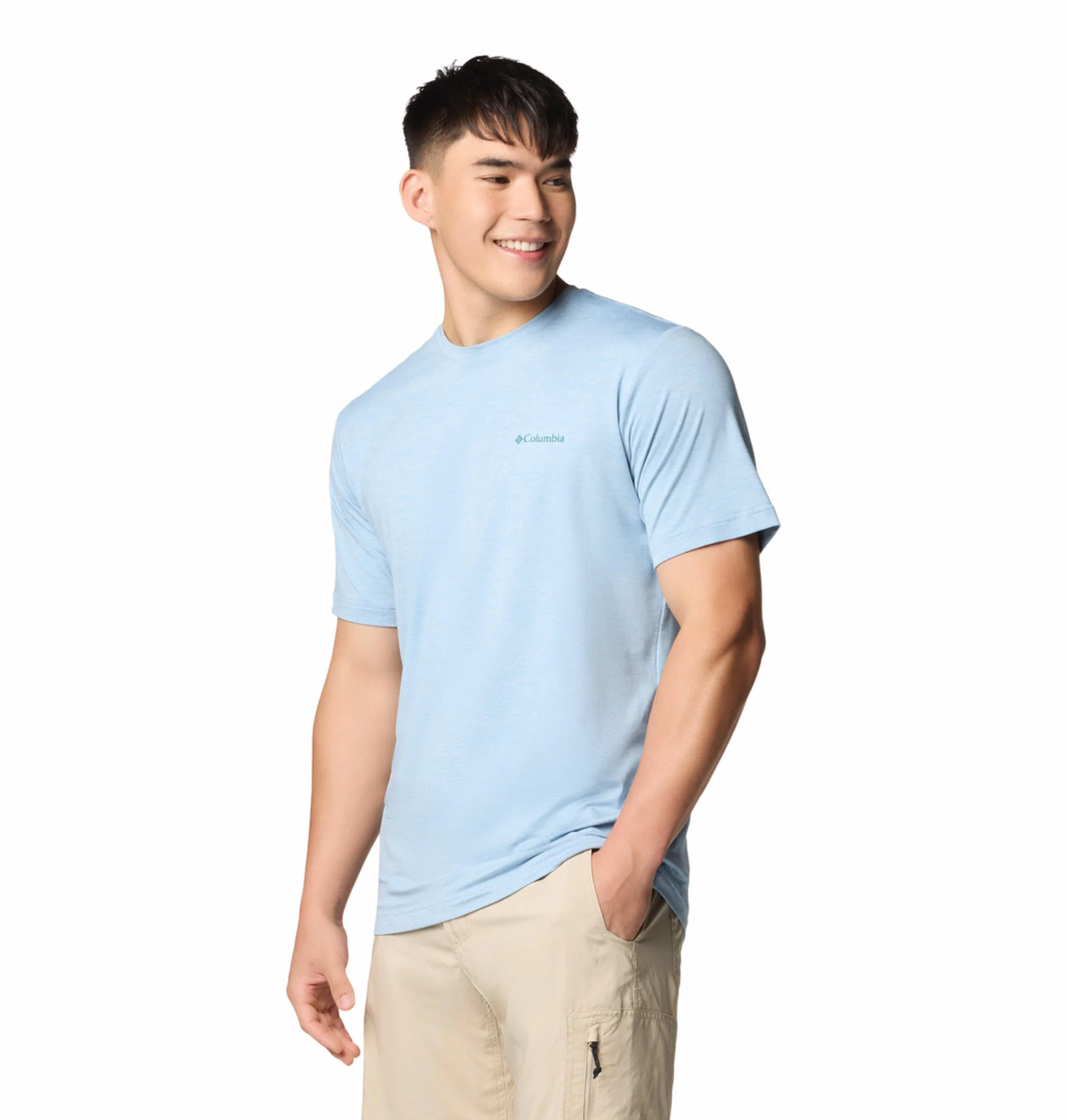 Columbia Men Blue Kwick Hike Back Graphic SS Tee (Sun Protection) - Image 4
