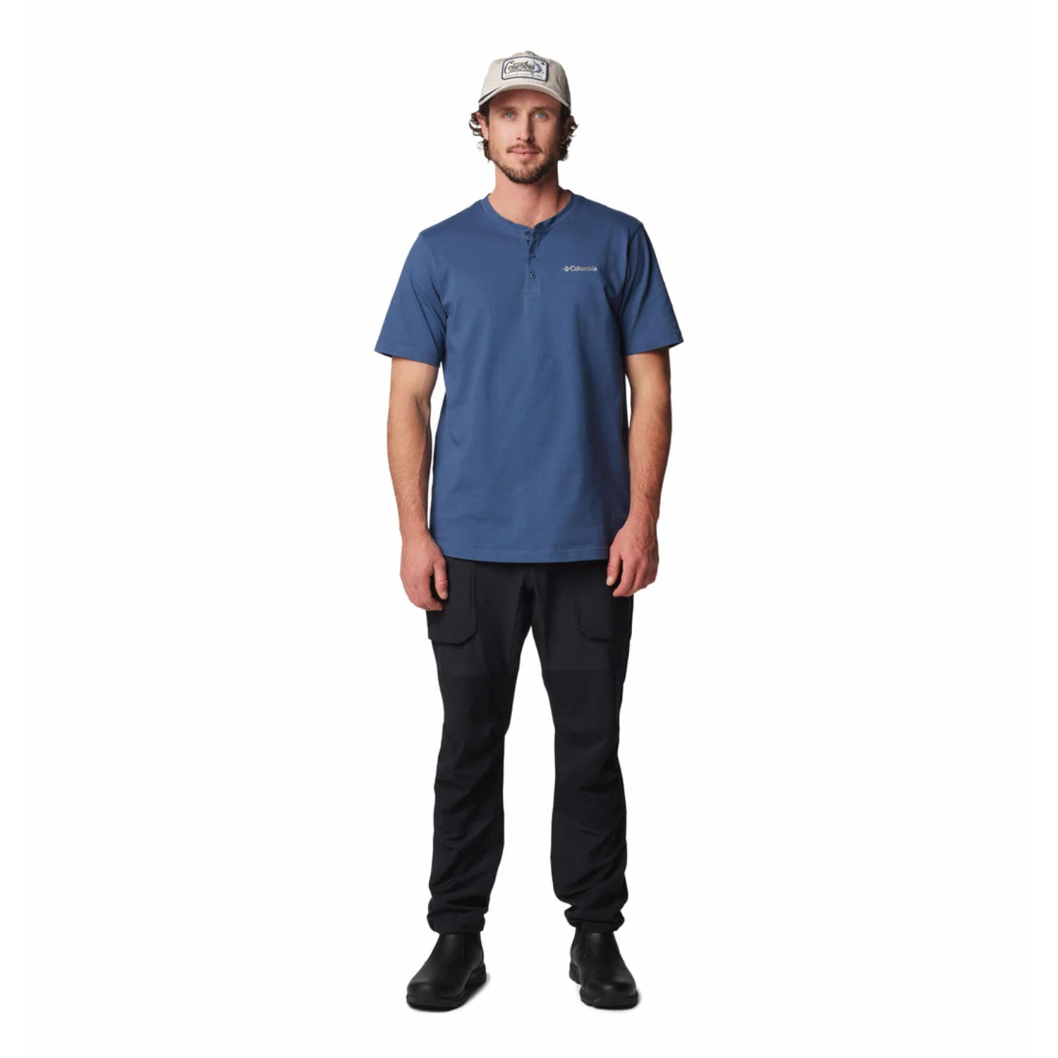 Columbia Men Blue Landroamer SS Henley II (Sun Protection) - Image 3